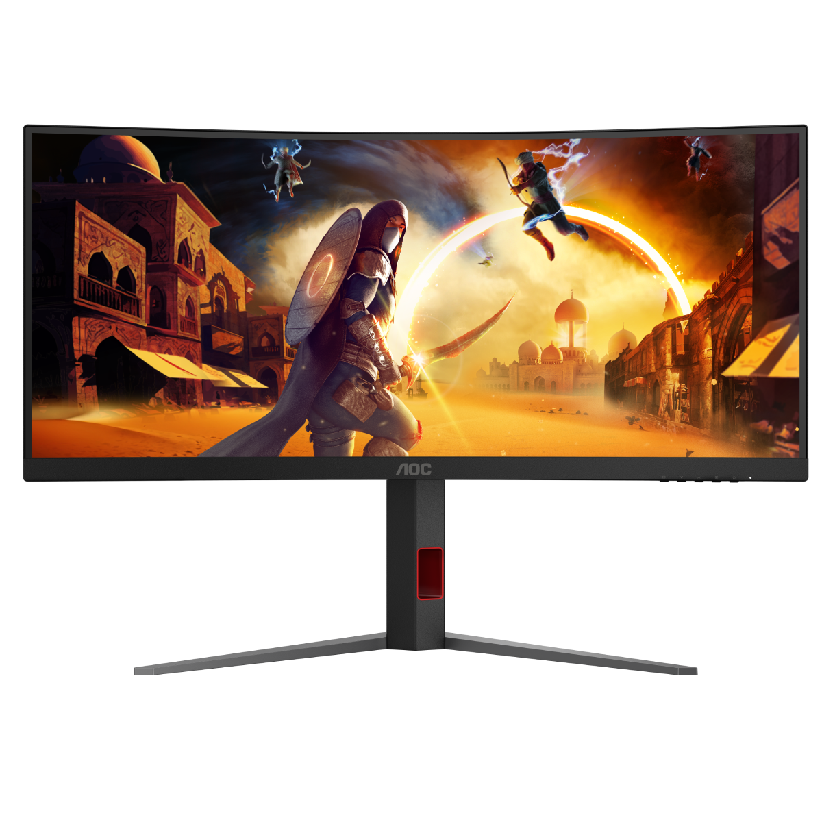 AOC CU34G4Z - 34 Zoll WQHD Curved Monitor, 240 Hz, FreeSync Prem, HDR400 (3440x1440, 1ms GtG, 2x HDMI 2.1, 1x DisplayPort 1.4, U