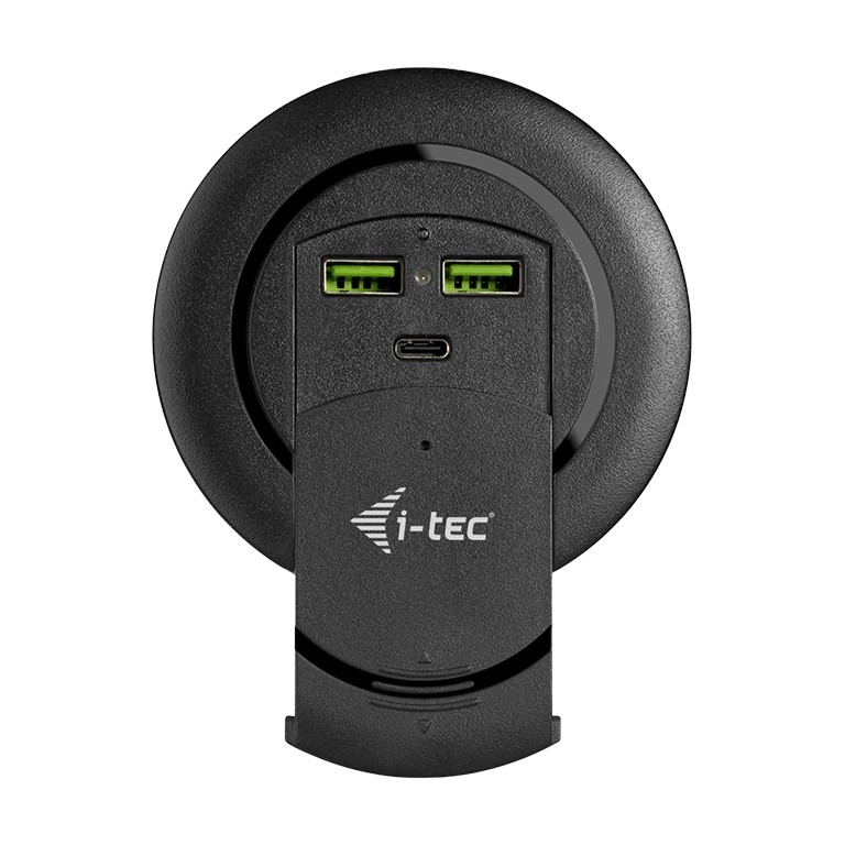 i-tec Built-in Desktop Fast Charger [USB-C PD 3.0 + 3x USB 3.0 QC3.0, 96 W]