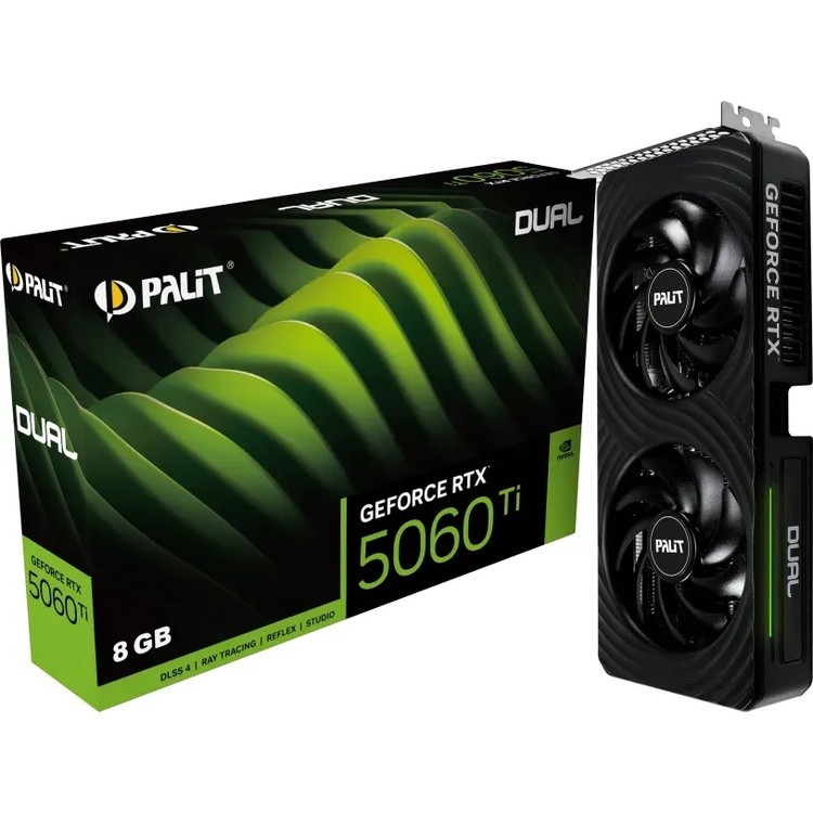 Palit GeForce RTX 5060 Ti Dual 8GB - 8GB GDDR7, HDMI, 3x DP