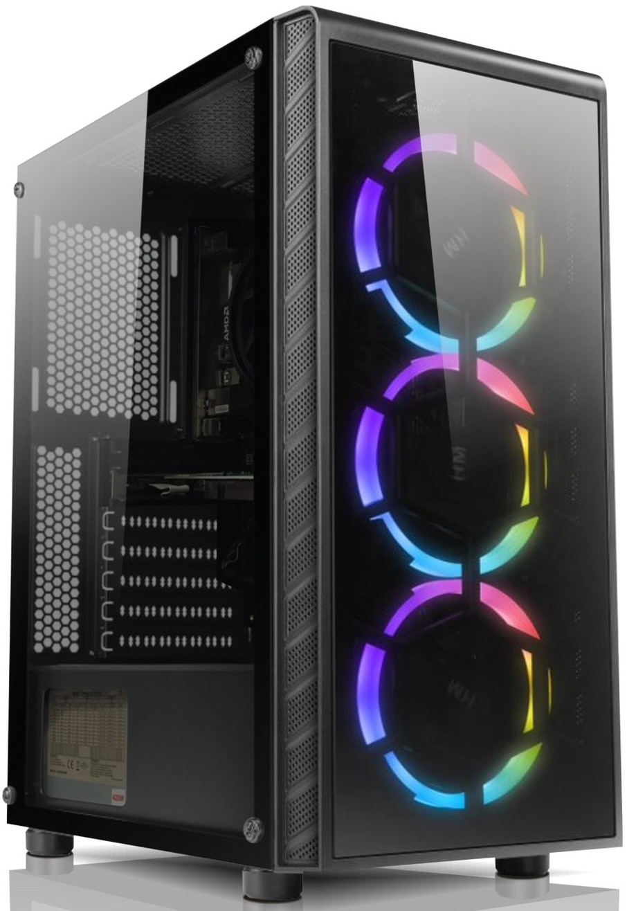 HM24 Gaming-PC HM247761 [Ryzen 7 5700X / 32GB RAM / 1TB SSD / RX 7600 XT (16GB) / Win11 Pro]