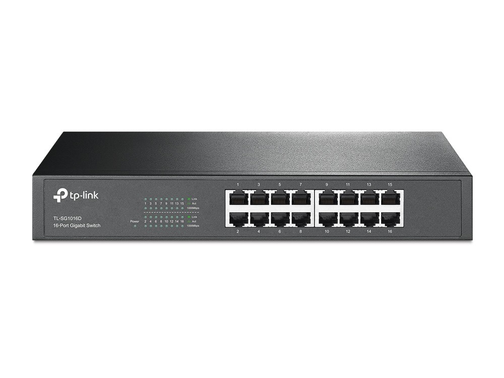 TP-Link SG1016D Unmanaged Switch 16x Gigabit Ethernet