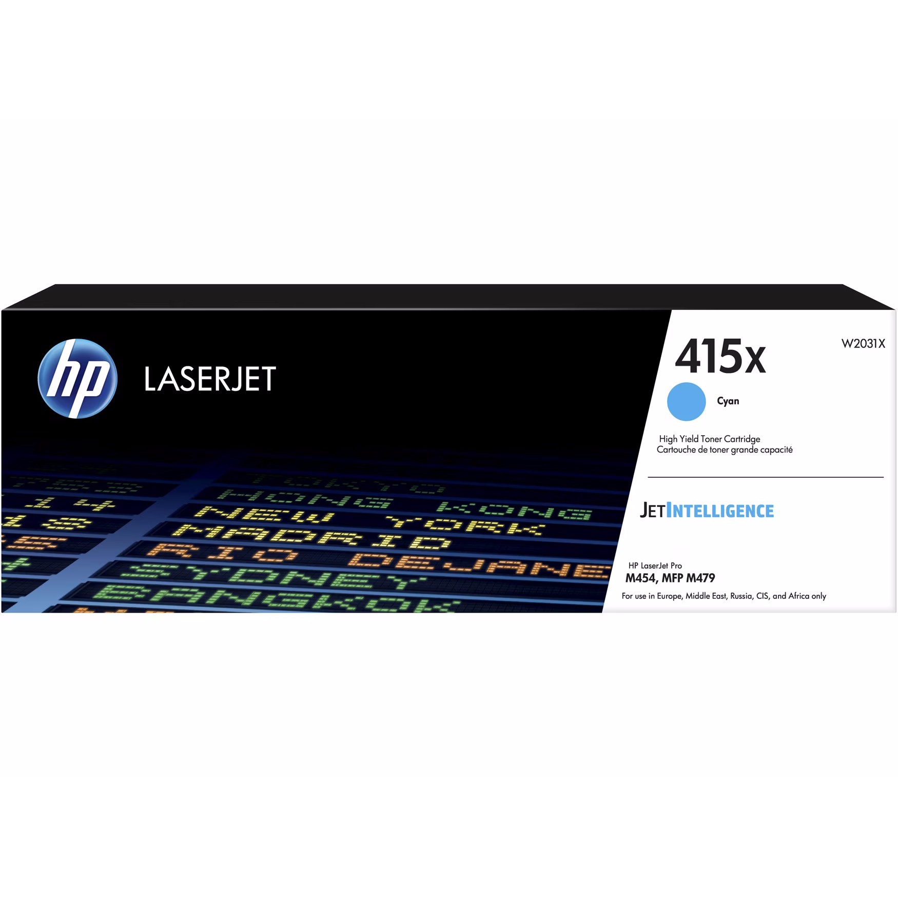 HP 415X (W2031X) Original LaserJet Tonerkartusche Cyan Kompatibilität: P Color LaserJet Enterprise M400er Serie // HP Color Lase