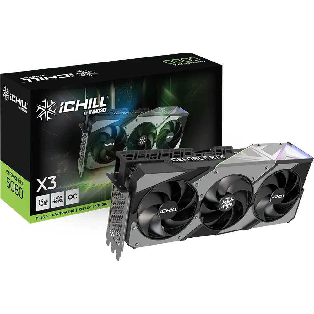 INNO3D GeForce RTX 5080 ICHILL X3 - 16GB GDDR7, HDMI, 3x DP