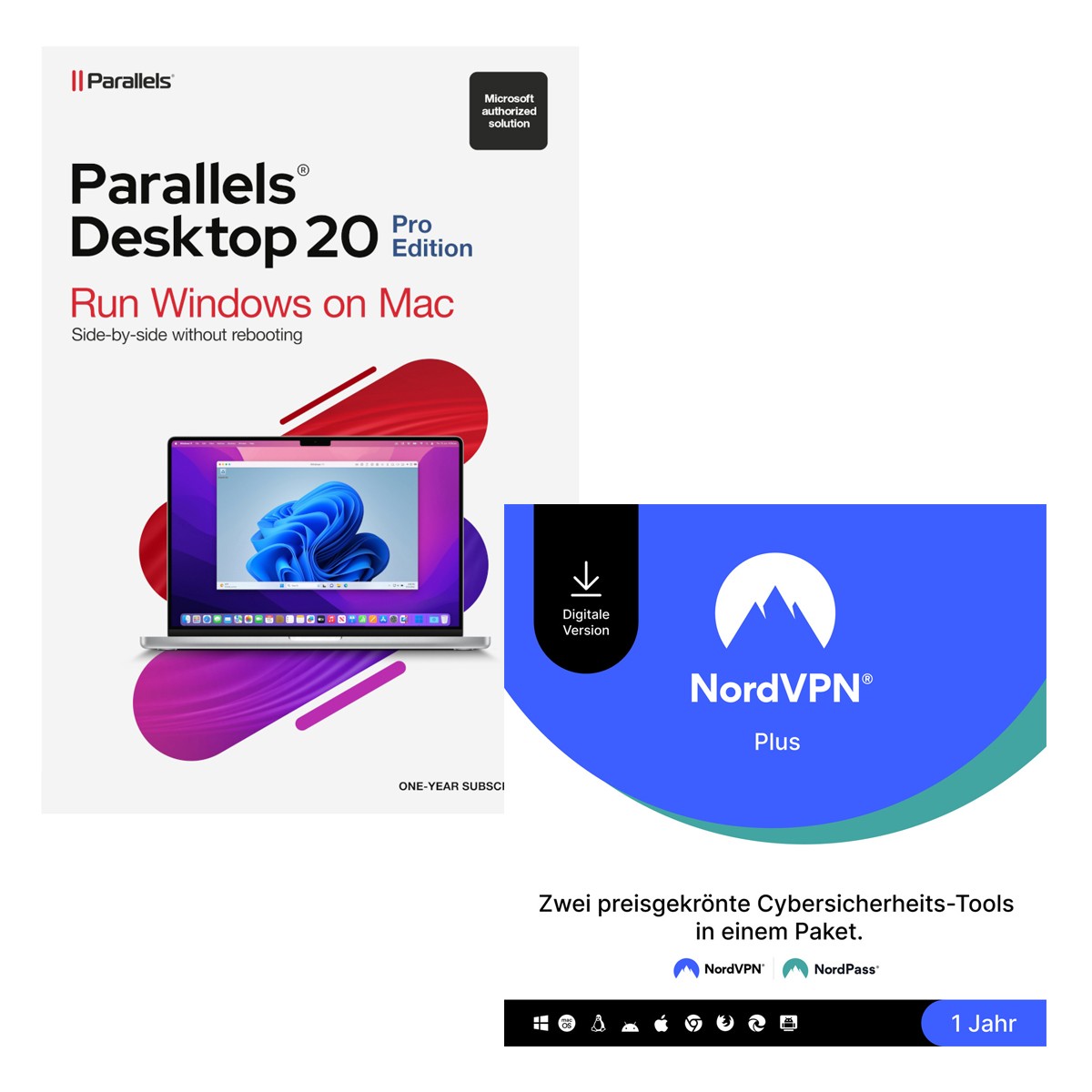 Parallels Desktop 20 Pro für Mac + NordVPN Plus [10 Geräte] [1 Jahr]