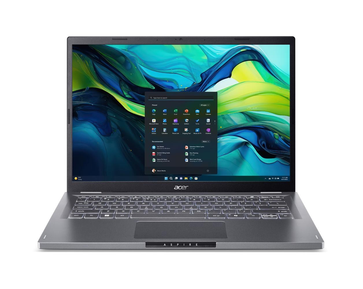 Acer Aspire 14 (A14-51M-745A) 14,0" WUXGA, IPS, Intel 7-150U, 16GB RAM, 1TB SSD, Windows 11