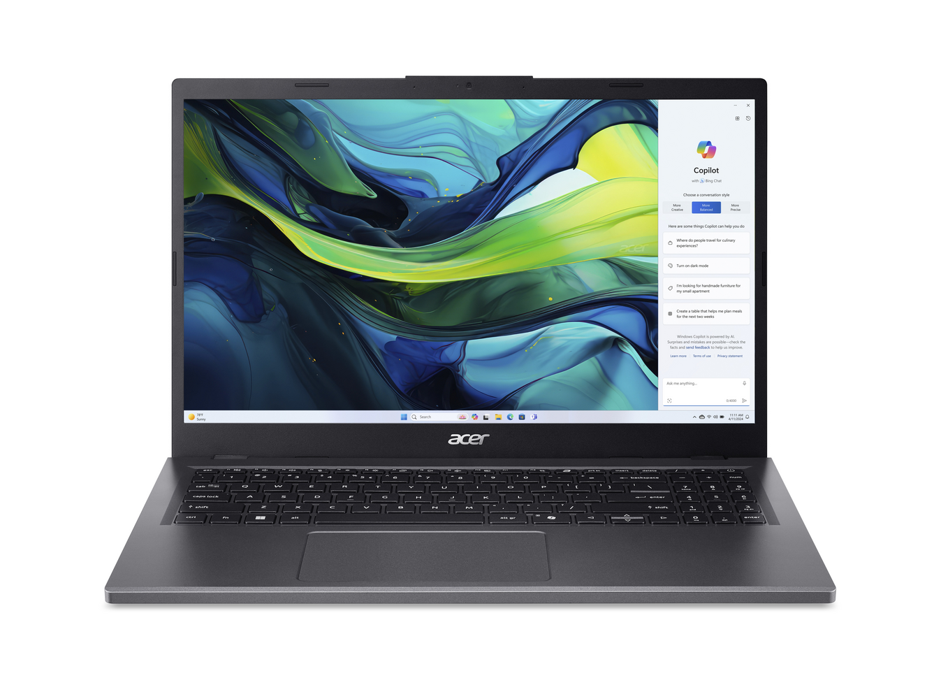 Acer Aspire 15 (A15-61M-R932) 15,6" Full-HD, Ryzen R5-8640HS (16 TOPS), 16GB RAM, 512GB SSD, Windows 11