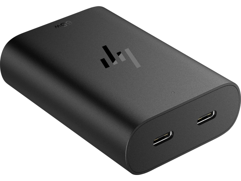 HP 65W GaN USB-C Duo AC Adapter