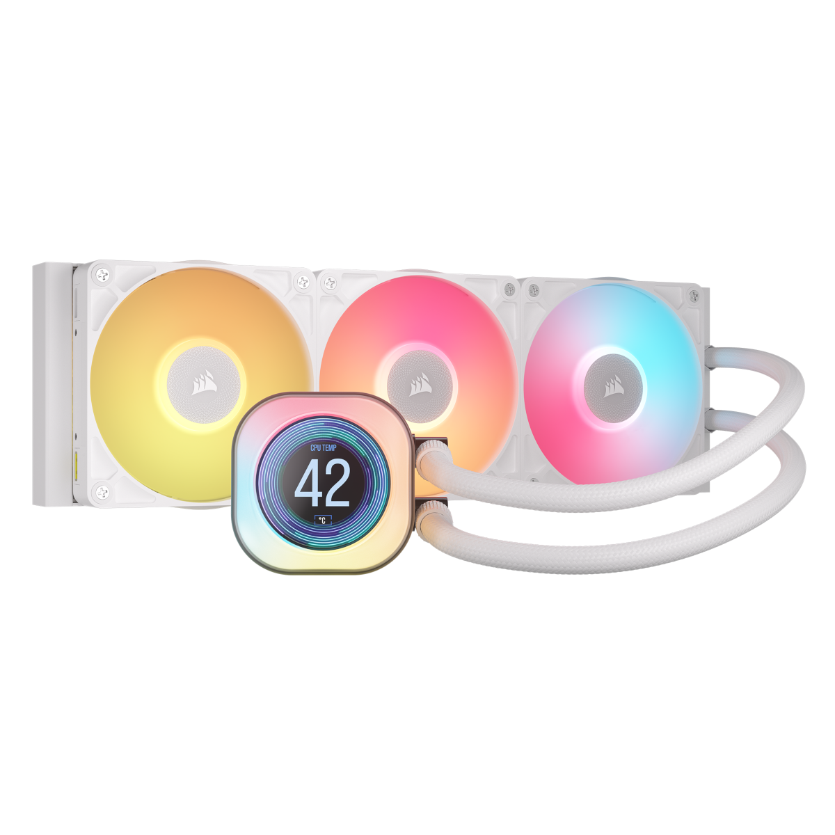 CORSAIR iCUE LINK TITAN 360 RX LCD White | AiO-Wasserkühlung