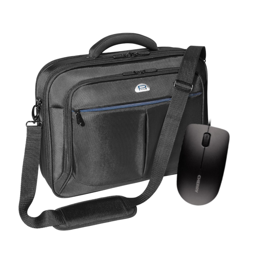 PEDEA Notebooktasche "Premium", 15,6" + CHERRY MC 1000 Maus