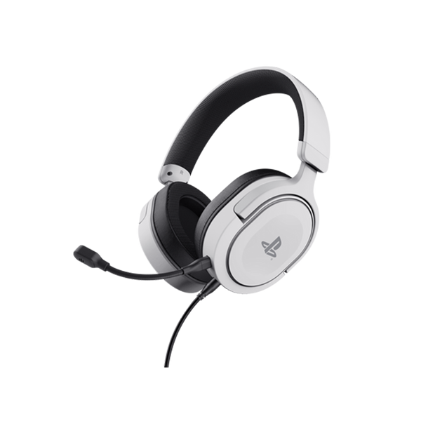 Trust Gaming GXT498W Forta Headset für PS5 Leistungsstarkes Over-Ear-Gaming-Headset aus recycelten Materialien - offiziell lizen