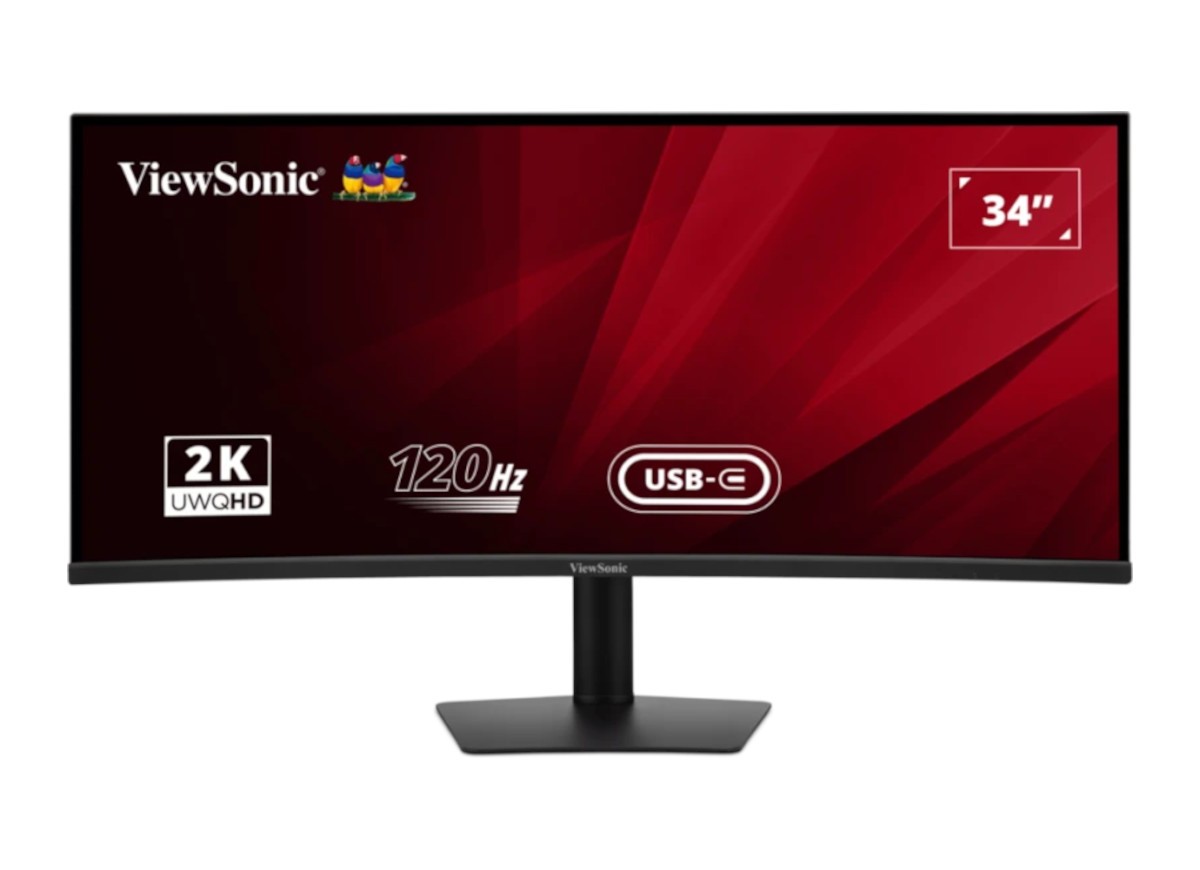 ViewSonic VA3420C-Office Curved Monitor - UWQHD , 120Hz Höhenverstellung, Power Delivery 96 Watt