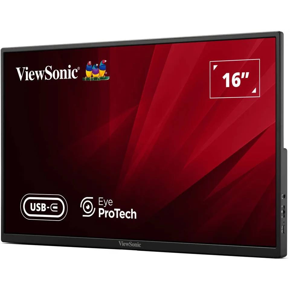ViewSonic VA1650 Mobile Monitor - Mobile Monitor Nachfolger VA1655 VS18172, IPS Panel, USB-C