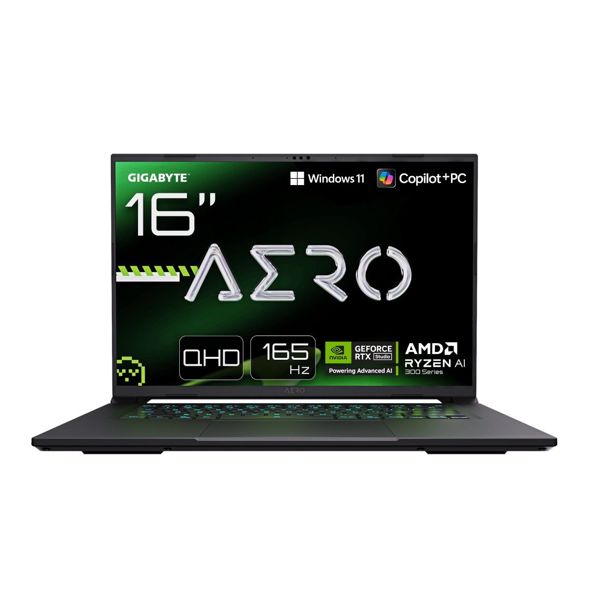 GIGABYTE AERO X16 1VH93DEC64AH - 16" QHD IPS 165 Hz, AMD Ryzen AI 7 350, 32GB RAM, 1TB SSD, NVIDIA GeForce RTX 5060, Windows 11