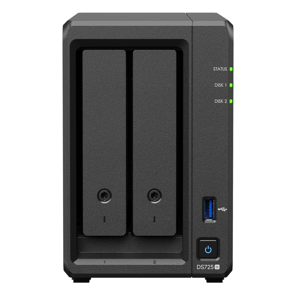 Synology DiskStation DS725+ NAS 2-Bay AMD Ryzen™ R1600, 4GB DDR4 RAM, 0/2 HDD/SSD