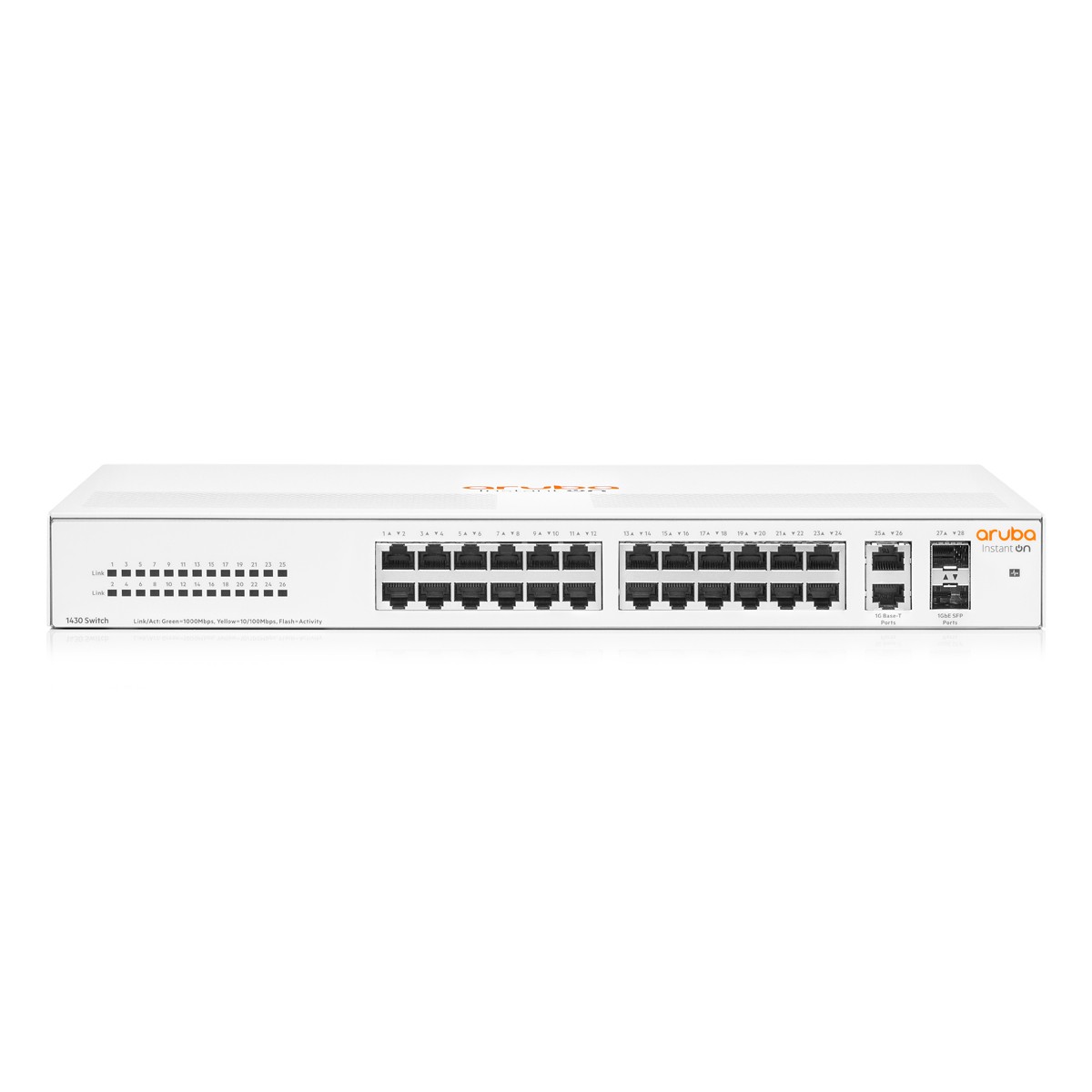 HPE Networking Instant On 1430 Unmanaged Switch (R8R50A) [26x Gigabit Ethernet, 2x 10 Gbit/s SFP+]
