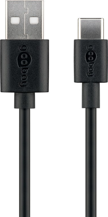 Goobay USB-C™ Lade- und Synchronisationskabel 3m schwarz