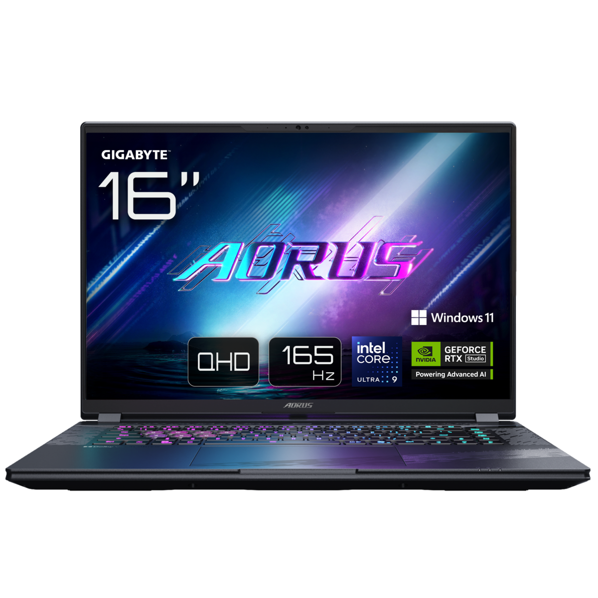 GIGABYTE AORUS ELITE 16 BWHC3DEC65SP - 16" QHD+ 165 Hz Display, Intel Core Ultra 9 275HX, 32GB RAM, 2TB SSD, NVIDIA GeForce RTX 