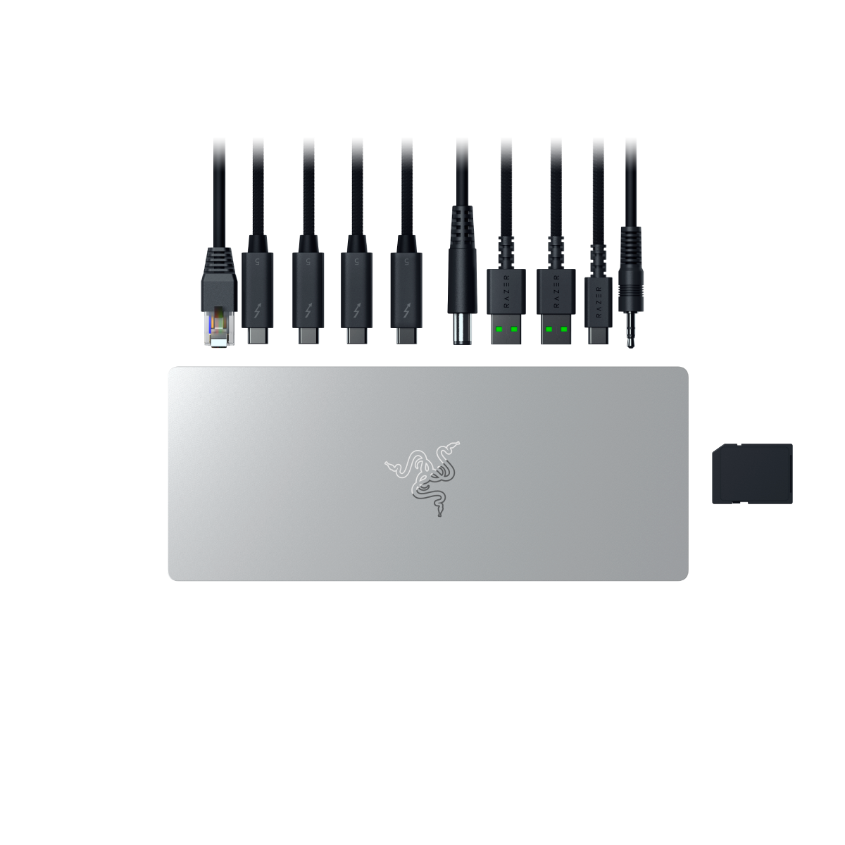 Razer Thunderbolt 5 Dock Desktop-RGB-Dock für mehrere Geräte & Bildschirme, mercury