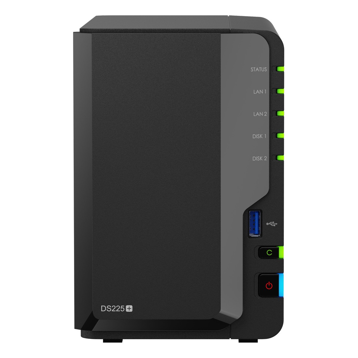 Synology DiskStation DS225+ NAS 2-Bay Intel Celeron J4125, 2GB DDR4 RAM, 0/2 HDD/SSD