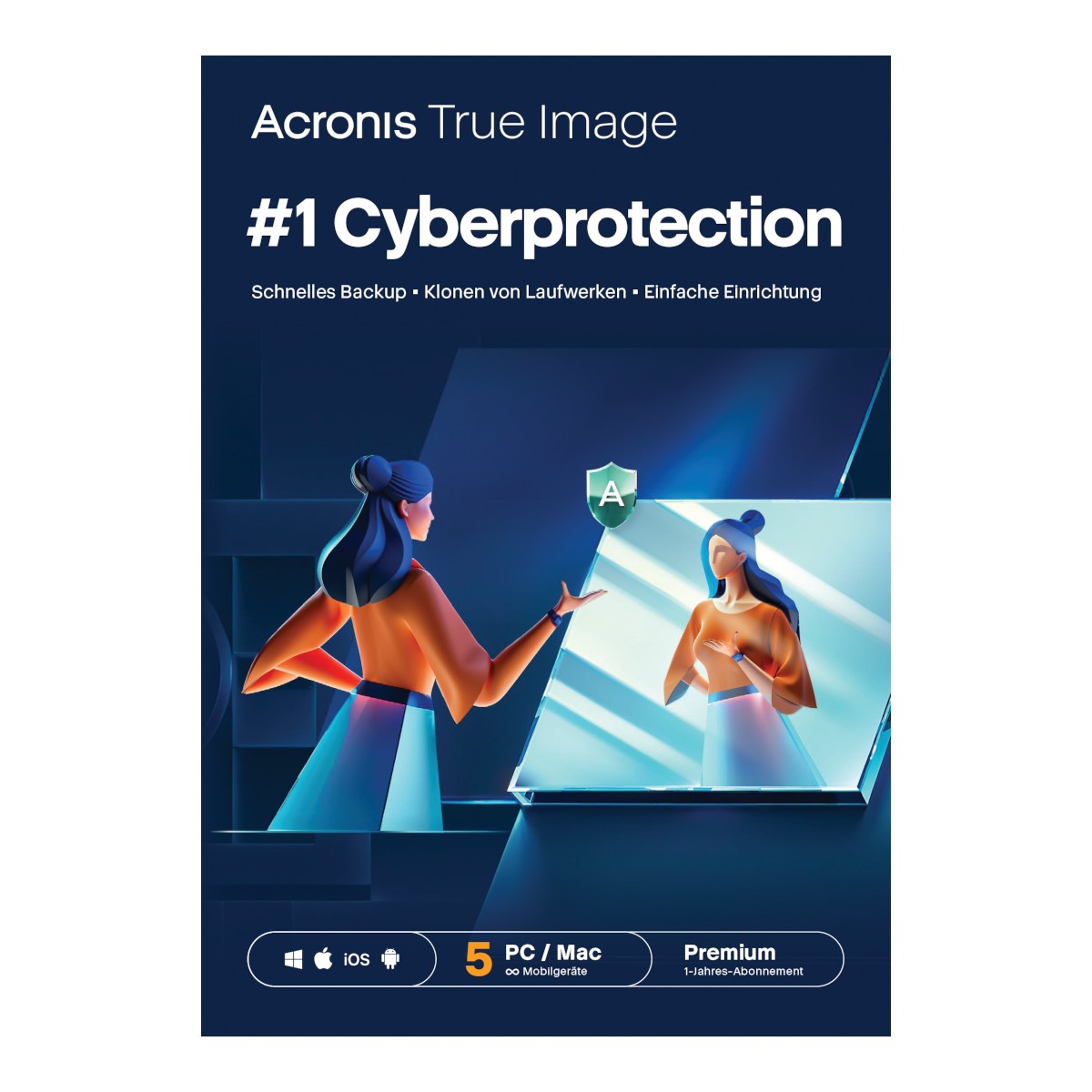 Acronis True Image Premium [5 Geräte - 1 Jahr] + 1 TB Acronis Cloud Storage [5 Geräte - 1 Jahr]