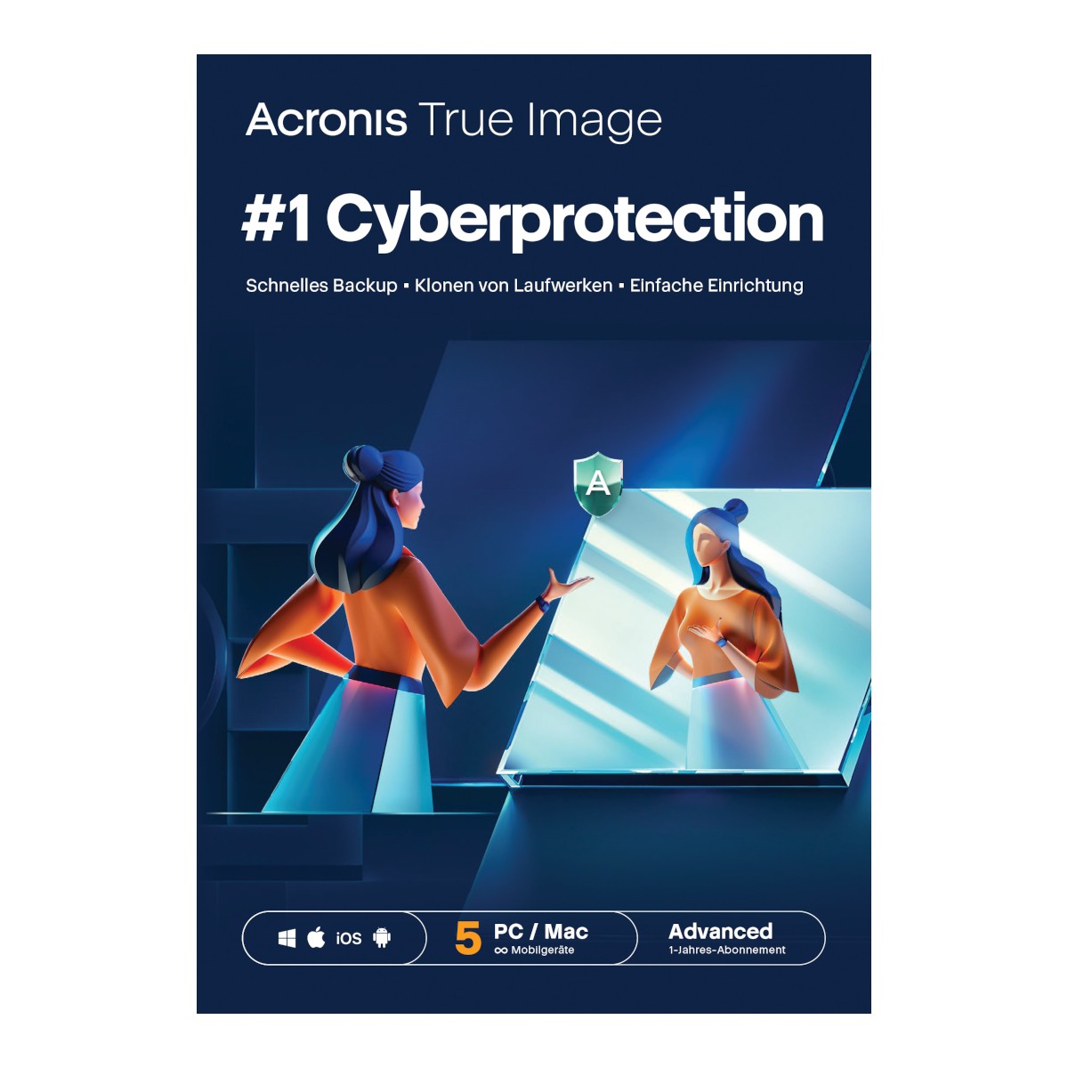 Acronis True Image Advanced [5 Geräte - 1 Jahr] + 500 GB Acronis Cloud Storage [5 Geräte - 1 Jahr]