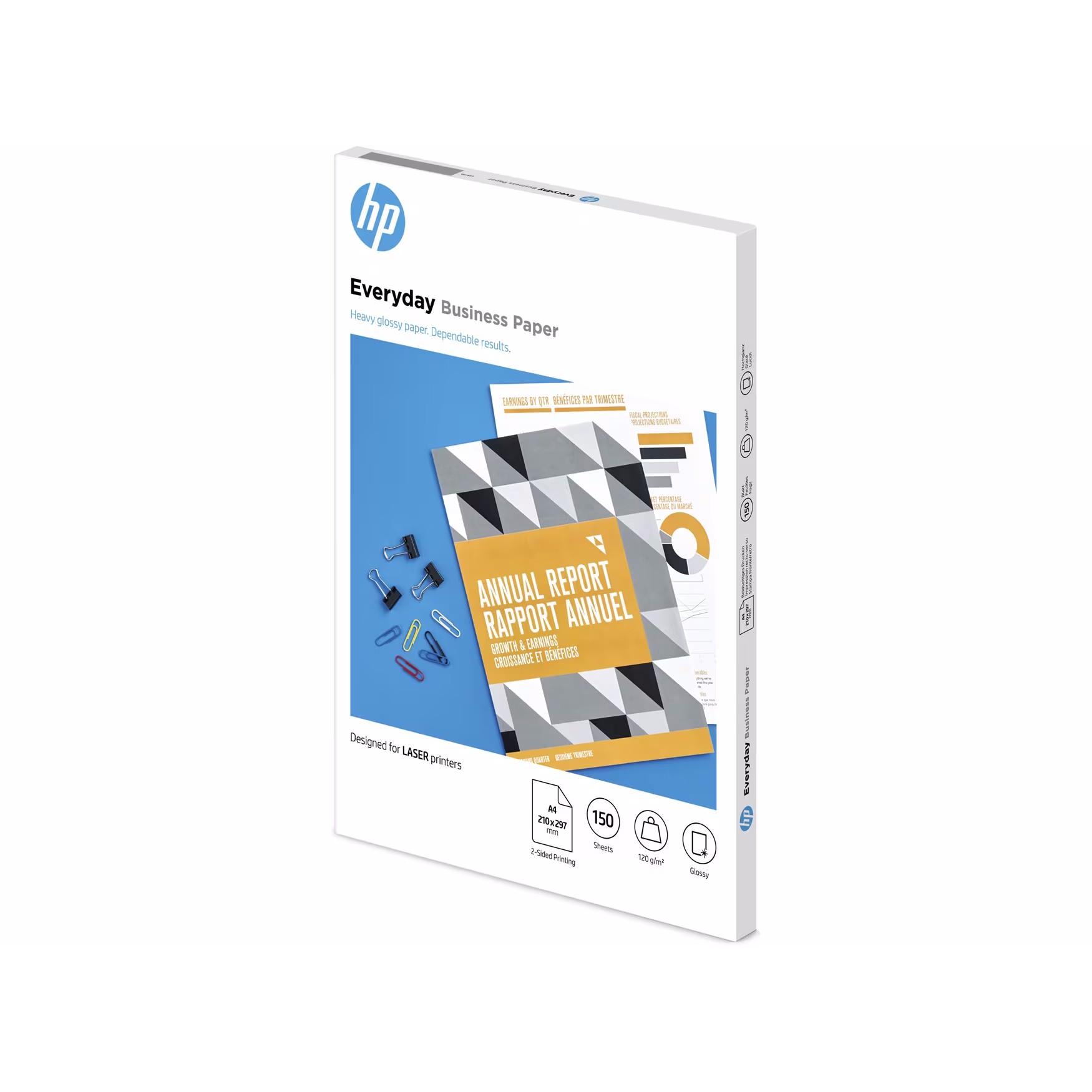 HP 7MV82A Druckerpapier 150 Blätter | Für A4-Dokumente | 210 x 297 mm | 120 g/m²