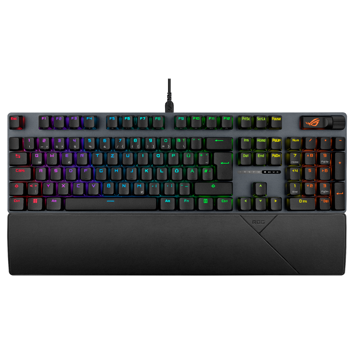 ASUS ROG Strix Scope II Gaming Tastatur mit AURA Sync RGB Beleuchtung, mechanische ROG NX Snow- und NX Storm-Switches, mit Multi