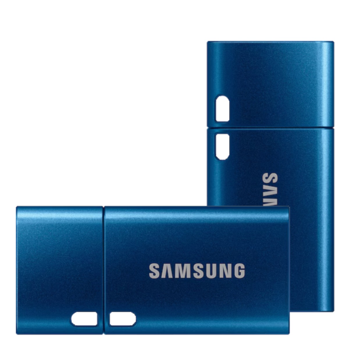 2er Pack Samsung Typ-C 128GB USB-Stick Blau Mit Schutzkappe & Öse, bis zu 400 MB/s, USB 3.2 Gen 1x1 (5 Gbit/s)