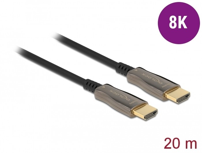 Delock Aktives Optisches Kabel HDMI 8K 60Hz, 20 m