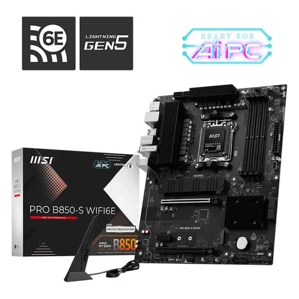 MSI PRO B850-S WIFI6E Mainboard Sockel AM5