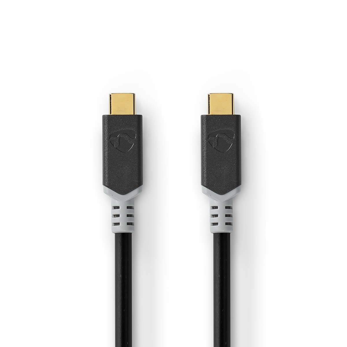 Nedis USB-Kabel | USB 3.2 Gen 2x2 | USB-C™ Stecker | USB-C™ Stecker | 4K@60Hz | 20 Gbps | Vergoldet | 2.00 m | rund | PVC | Silb