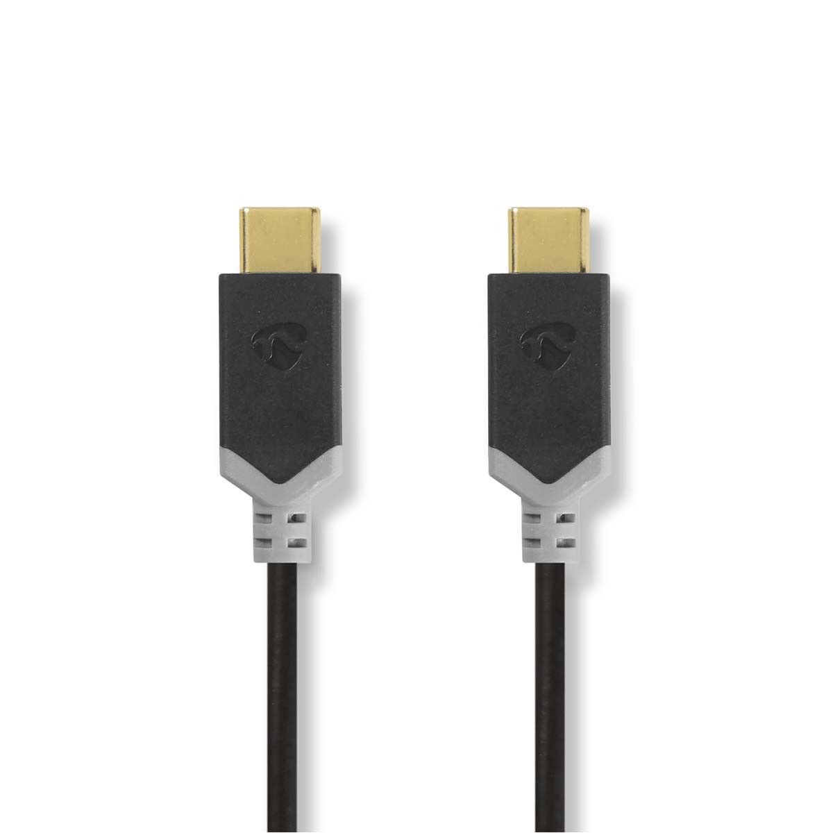 Nedis USB-Kabel | USB 3.2 Gen 1 | USB-C™ Stecker | USB-C™ Stecker | 4K@60Hz | 5 Gbps | Vernickelt | 1.00 m | rund | PVC | Anthra