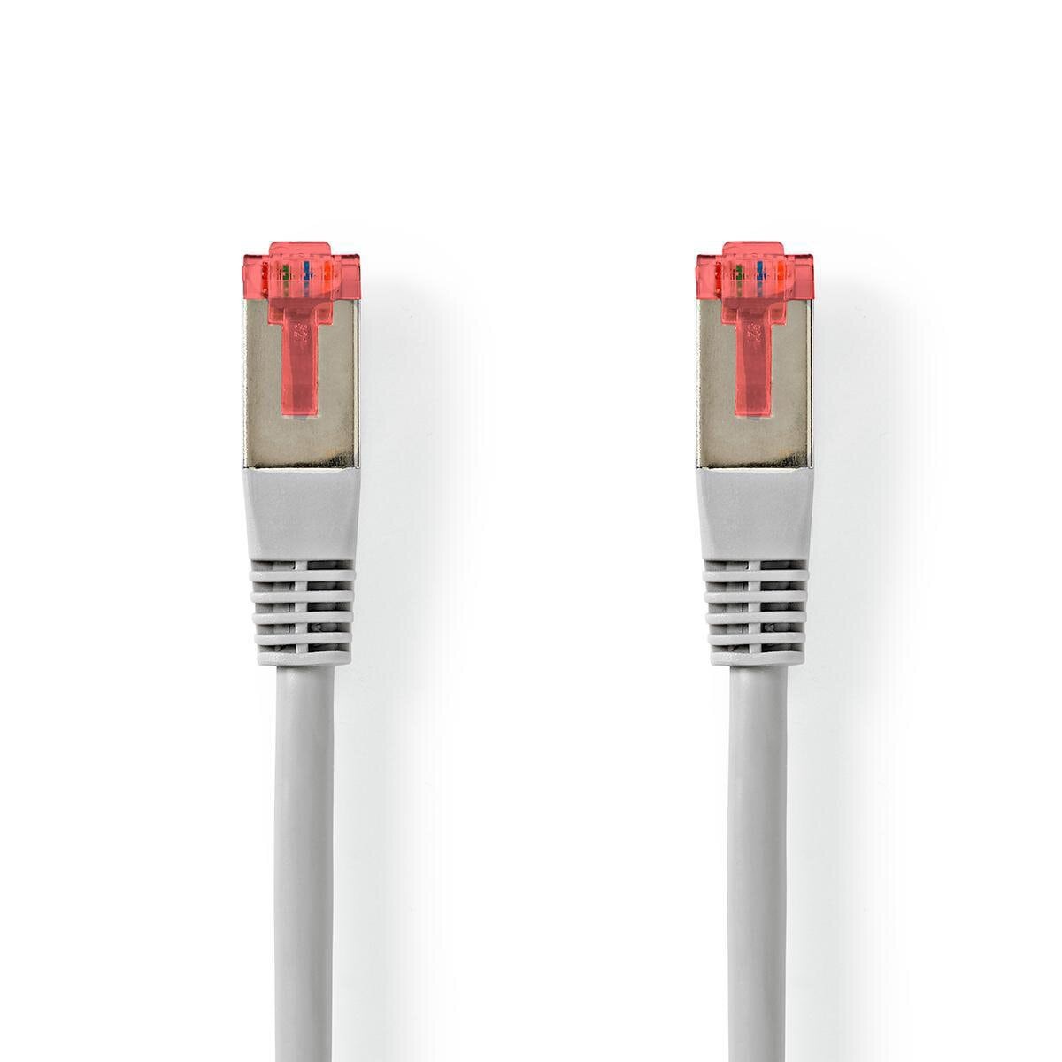 Nedis Cat 6 Kabel | RJ45 Stecker | RJ45 Stecker | S/FTP | 5.00 m | rund | PVC | Grau | Aufhänger