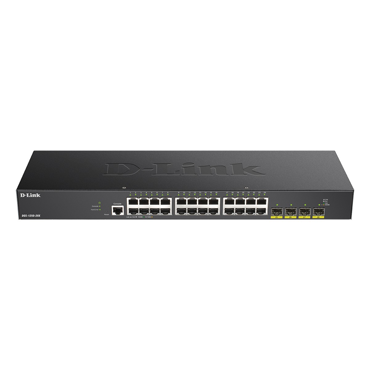 D-Link DGS-1250-28X Smart Managed Switch 24x Gigabit Ethernet, 4x 10 Gbit/s SFP+
