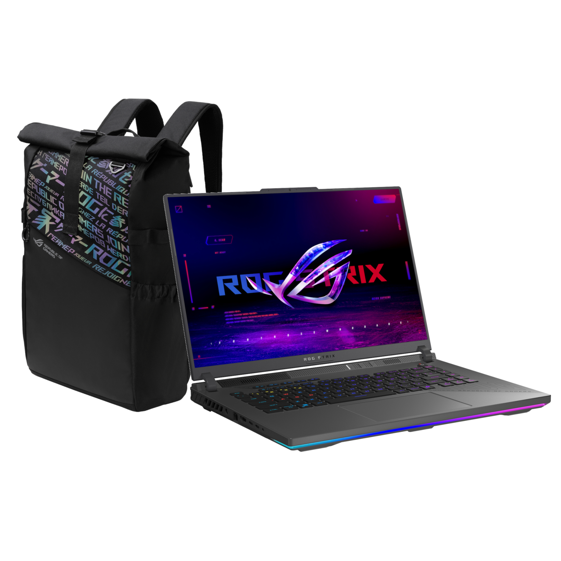 ASUS ROG Strix 16 G614PP-RV030W + ASUS ROG BP4701 Rucksack - 16" WUXGA IPS, 165Hz, AMD Ryzen 9-8940HX , 32GB RAM, 1000GB SSD, Ge