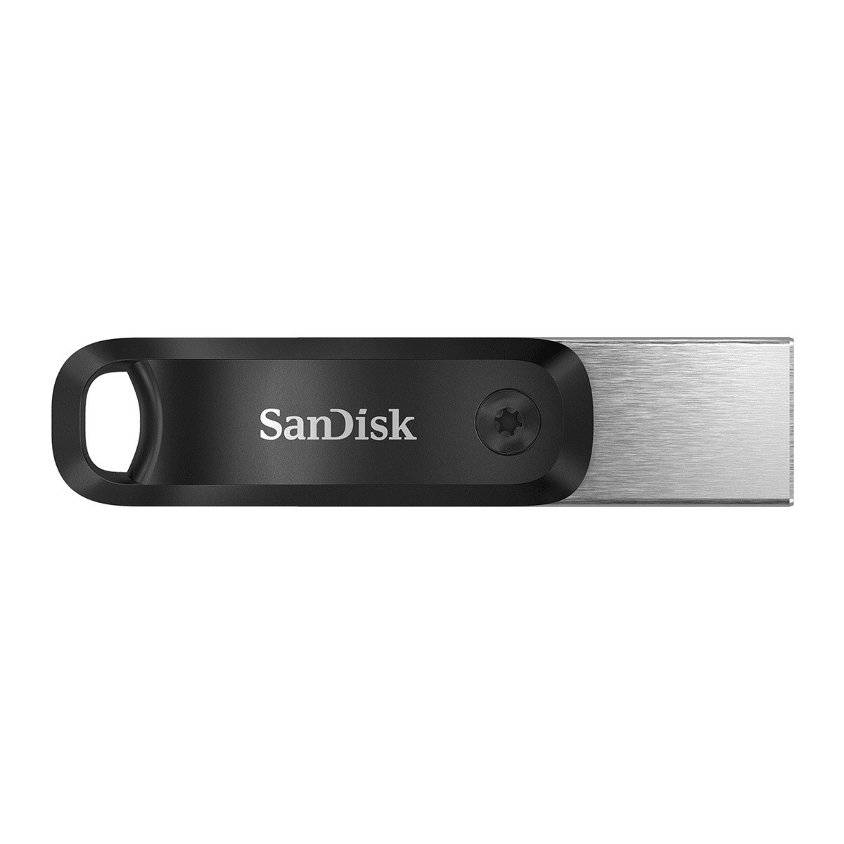 SanDisk iXpand Go Typ-A/Typ-Lightning 256GB USB-Stick Swivel, bis zu 75 MB/s, USB 3.2 Gen 1x1 (5 Gbit/s)