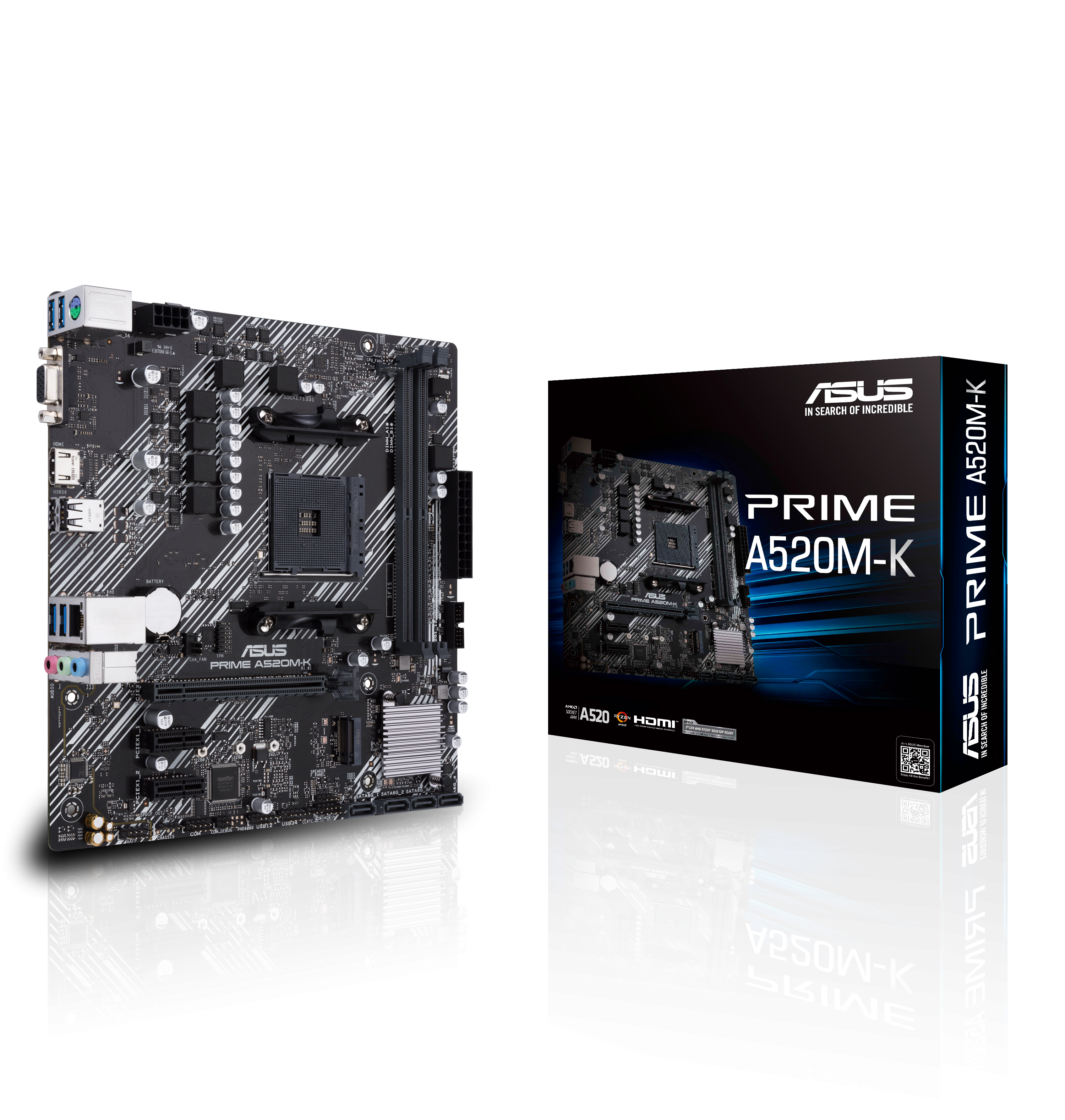 ASUS Prime A520M-K Mainboard Sockel AM4