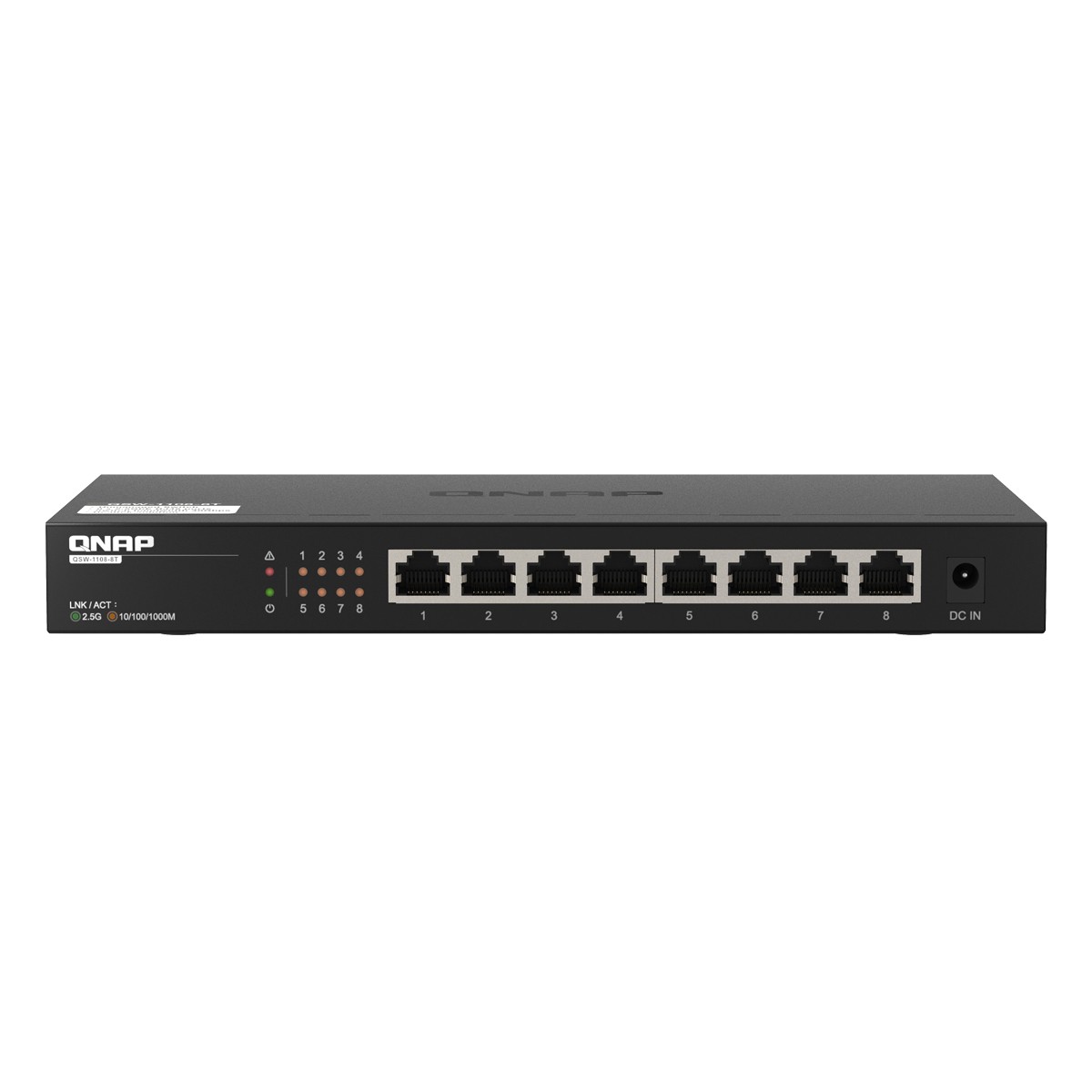 QNAP QSW-1108-8T Unmanaged Switch [8x 2,5GbE (RJ45), Lüfterlos]