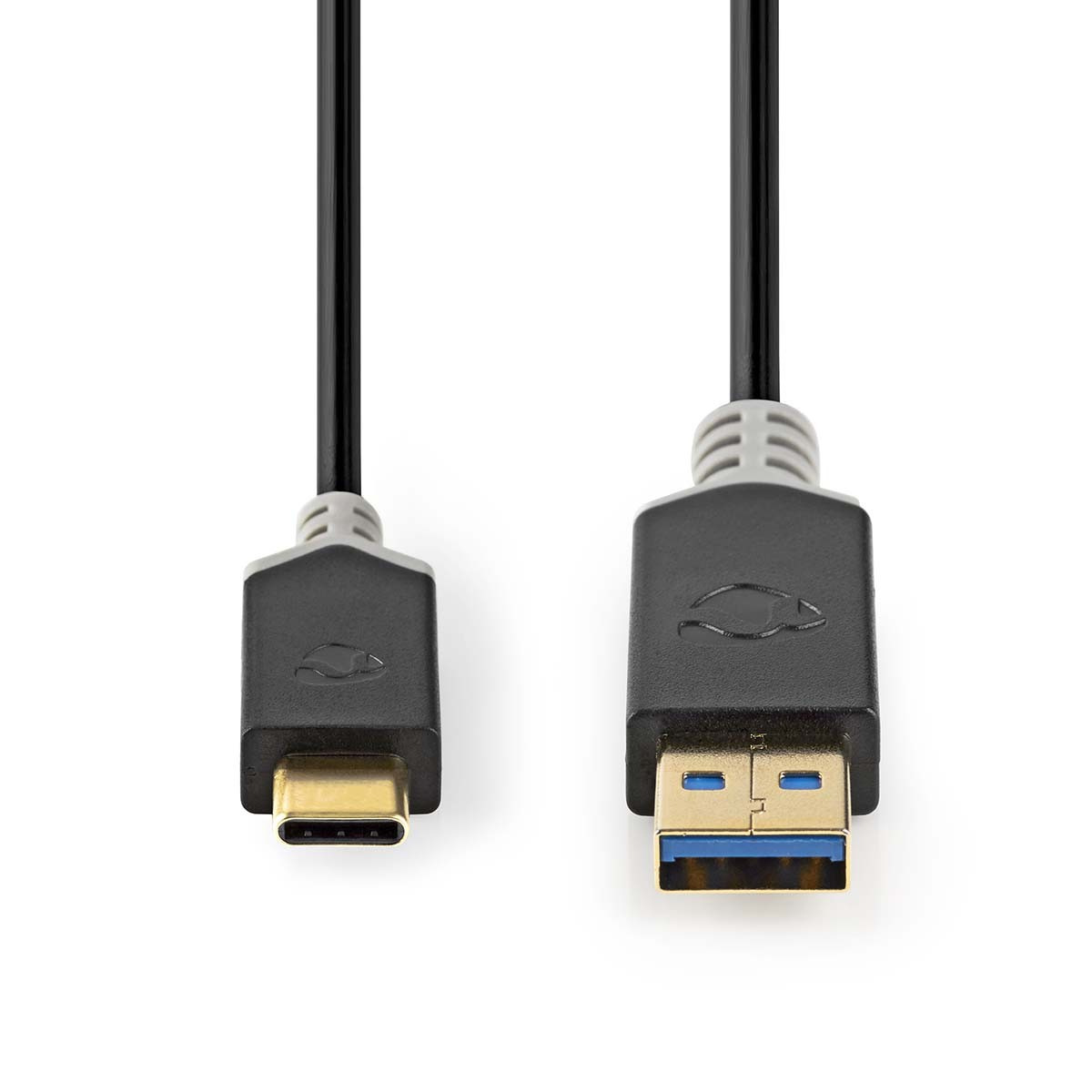 Nedis USB-Kabel | USB 3.2 Gen 1 | USB-A Stecker | USB-C™ Stecker | 5 Gbps | Vergoldet | 1.00 m | rund | PVC | Anthrazit | Verpac