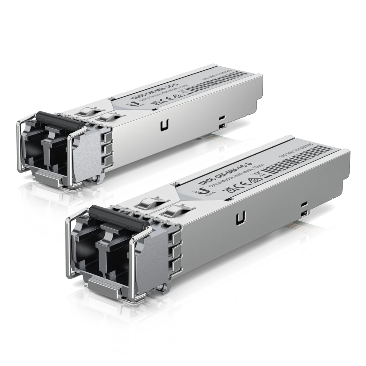 2er Pack Ubiquiti UACC-OM-MM-1G-D Transceiver-Modul SFP, 1,25 Gbit/s, LC Duplex, bis zu 550 m