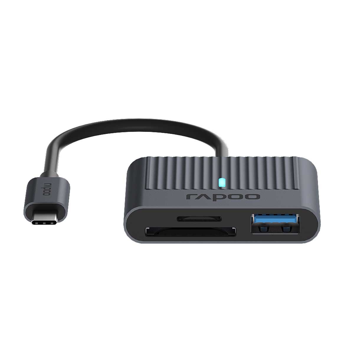Rapoo USB-C Kartenleser grau