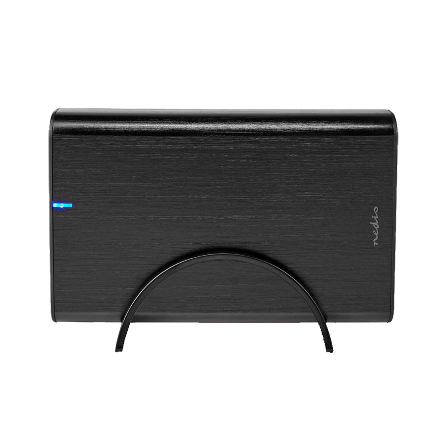 Nedis Festplattengehäuse - 3.5 ", USB 3.1 Gen1, USB Type-A / USB Type-C™, Notebook / PC, Aluminium