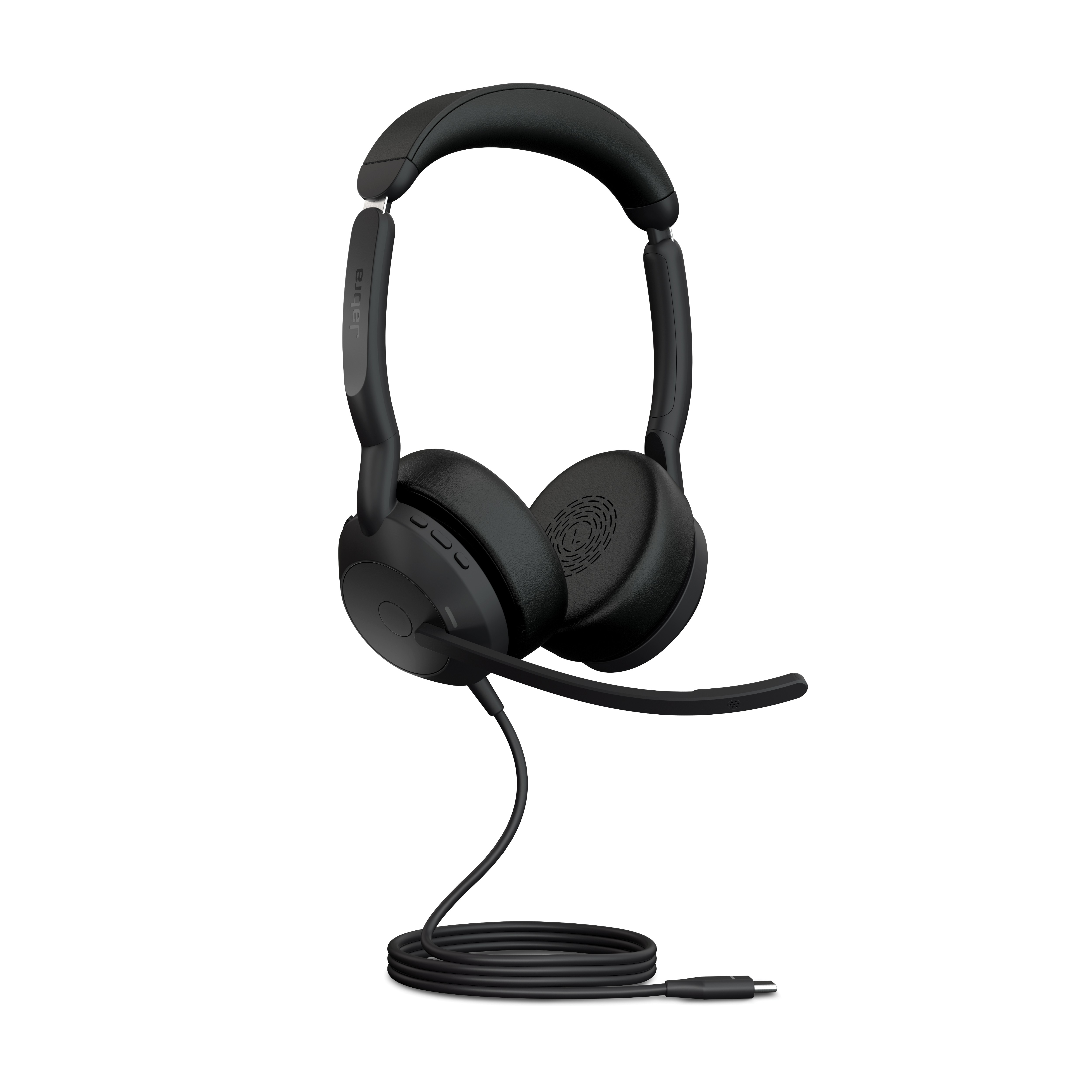 Jabra Evolve2 50 Stereo-Bluetooth Headset 4 Mikrofone, USB-A-Anschluss, MS Teams zertifiziert, Aktive Geräuschunterdrückung