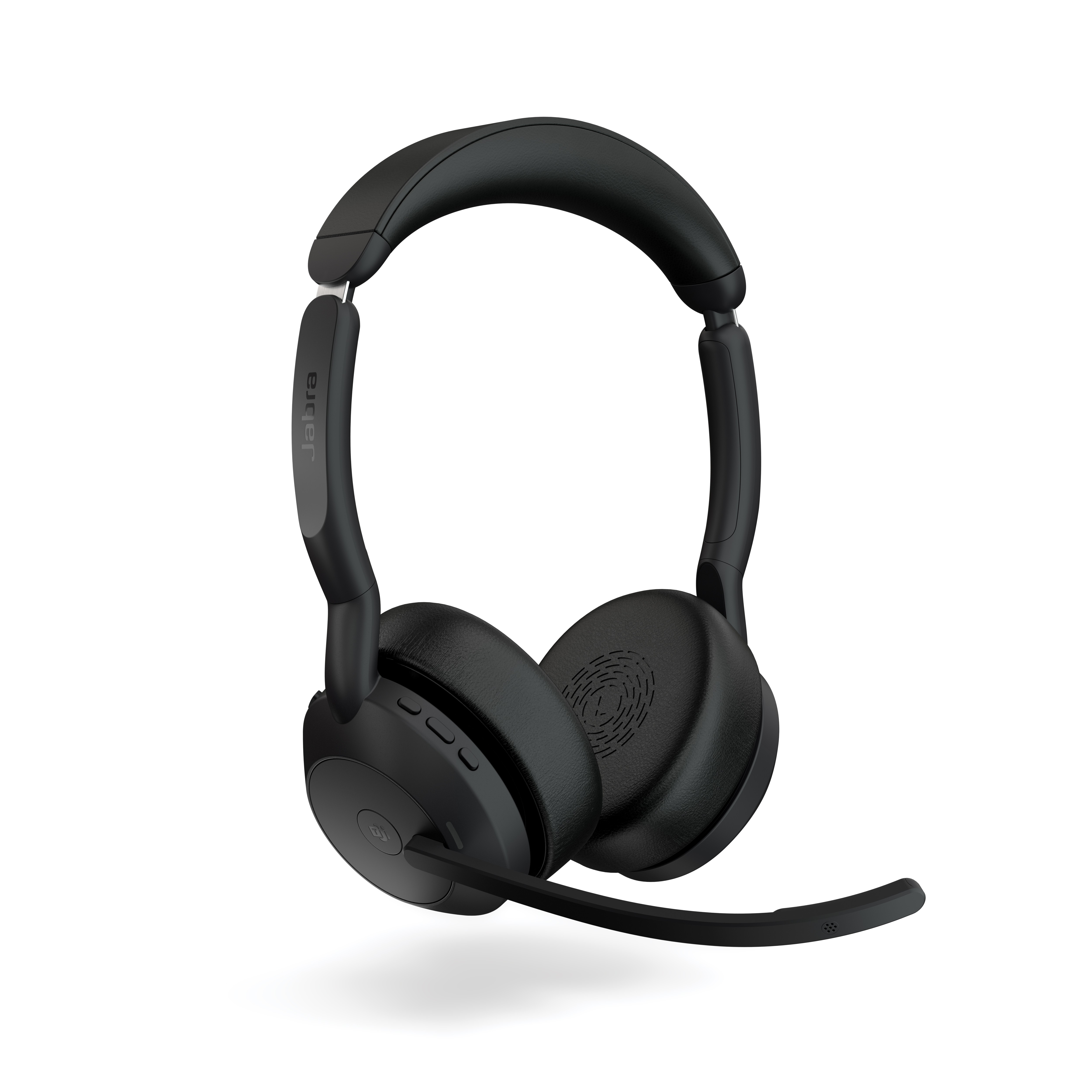 Jabra Evolve2 55, Stereo-Bluetooth-Headset, 4 Mikrofone UC kompatibel, Aktive Geräuschunterdrückung (ANC), incl. Link 380 USB-C 