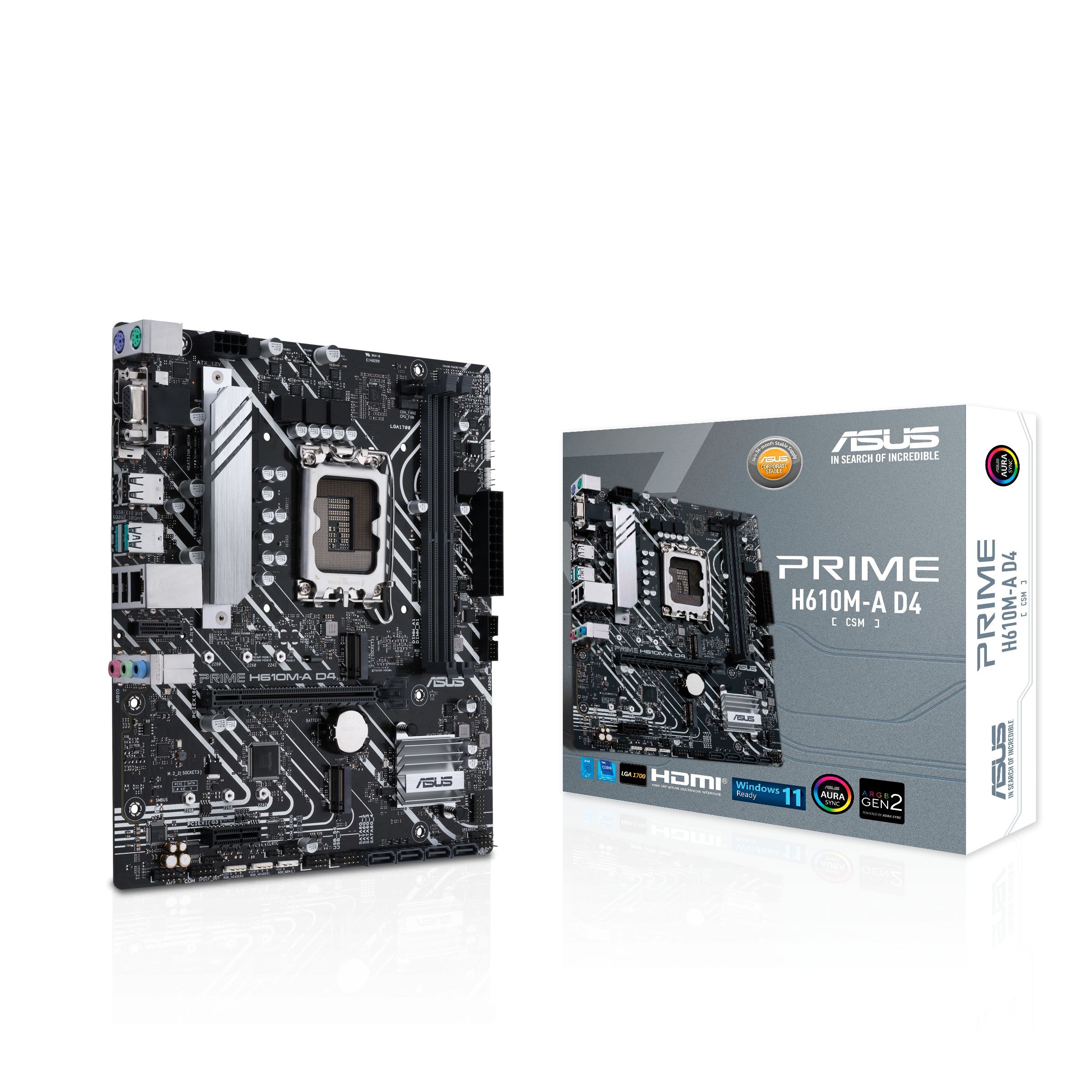 ASUS Prime H610M-A D4-CSM