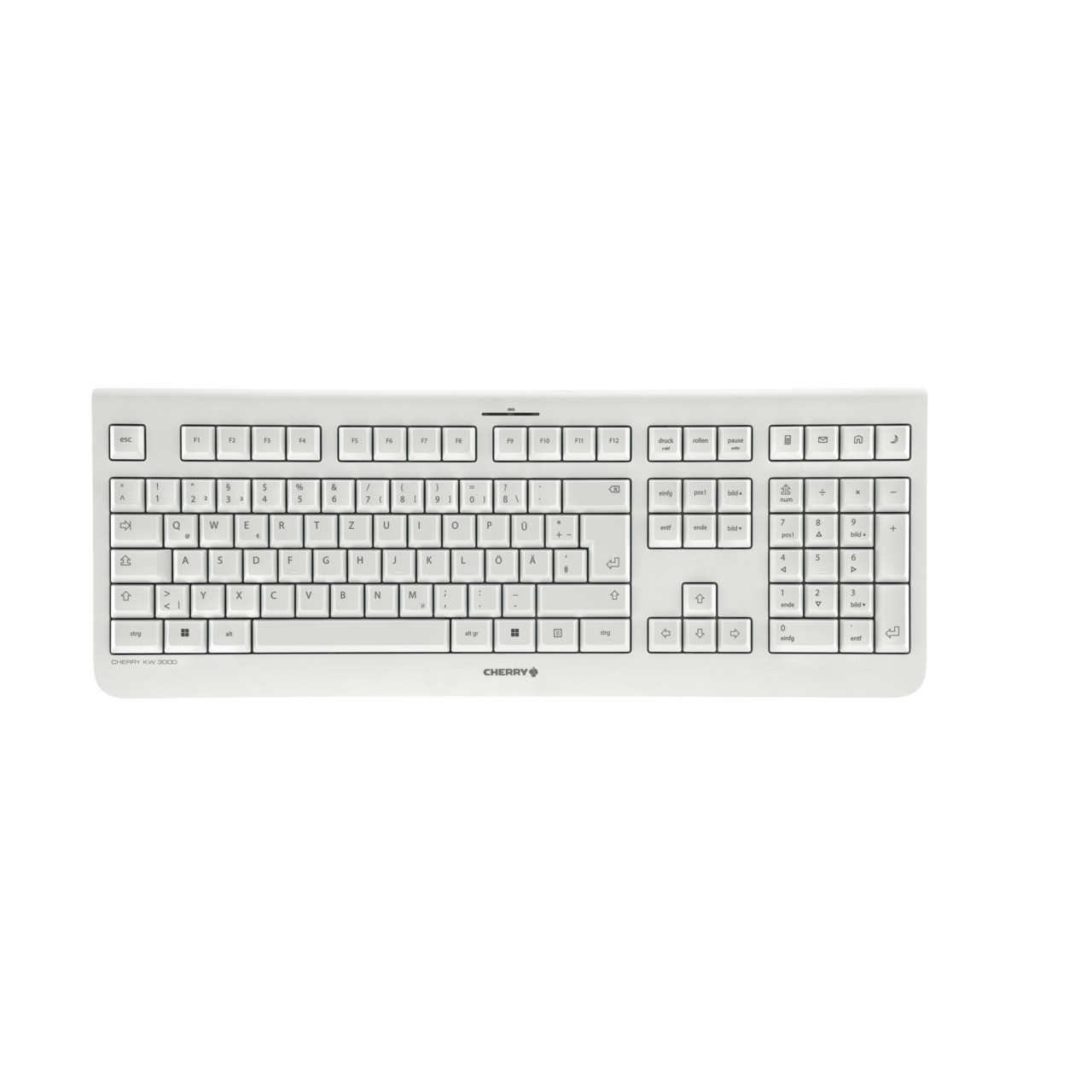 CHERRY KW 3000 Kabellose Tastatur, weiß