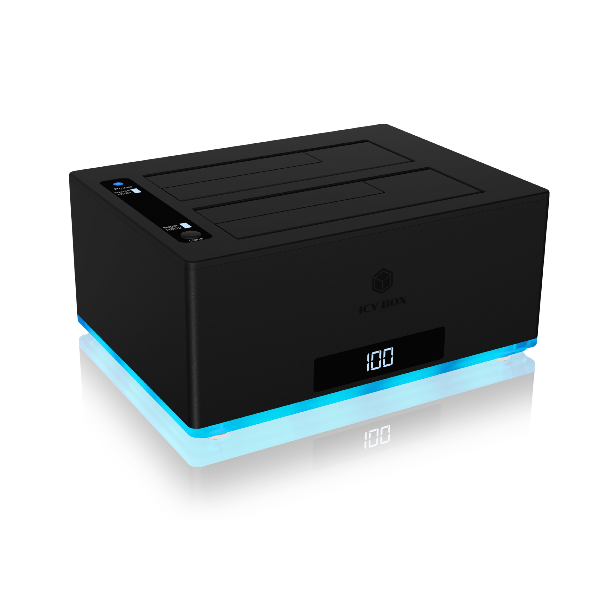 ICY BOX 2 Bay Docking & Klonstation für 2,5" und 3,5" SATA Laufwerke
