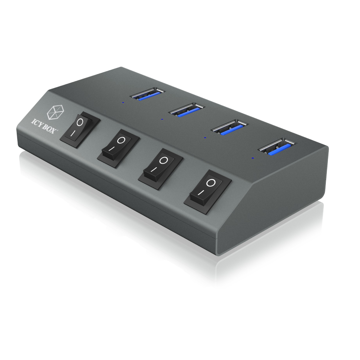 ICY BOX IB-HUB1405 - 4 Port USB 3.0 Hub und Ladegerät