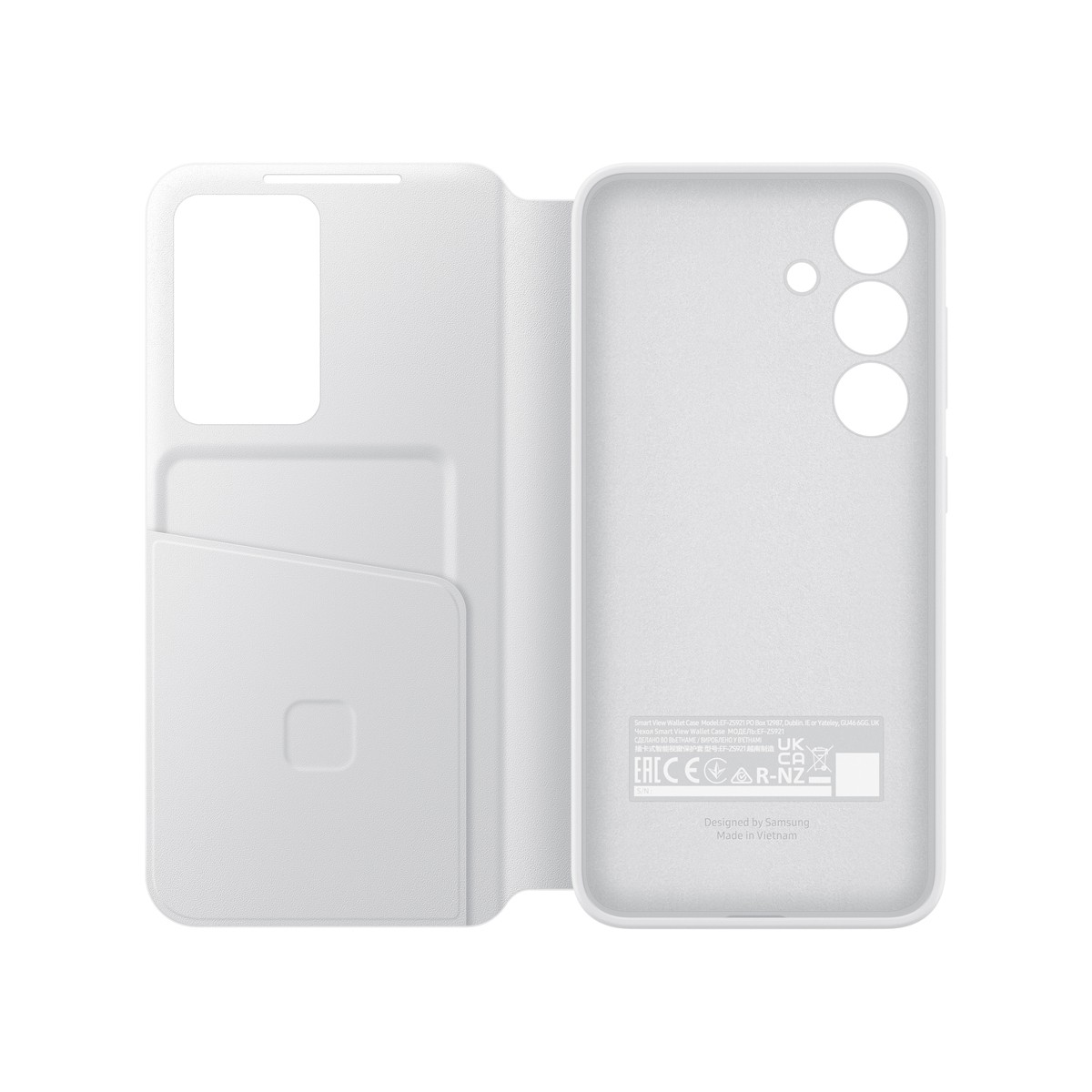 Samsung Smart View Wallet Case für Galaxy S24, White