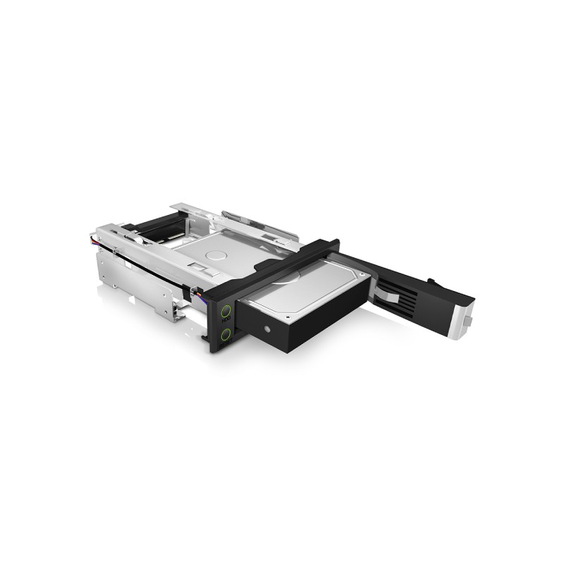 ICY BOX IB-166SSK-B Trägerloser Wechselrahmen für 3,5" SATA/SAS Festplatten